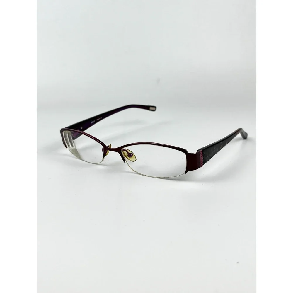 XOXO Allure BRTP Women's Eyeglasses Frame Purple Plastic Half Rim 53-16-135 mm